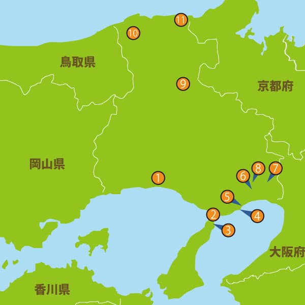 兵庫県の人気スポット