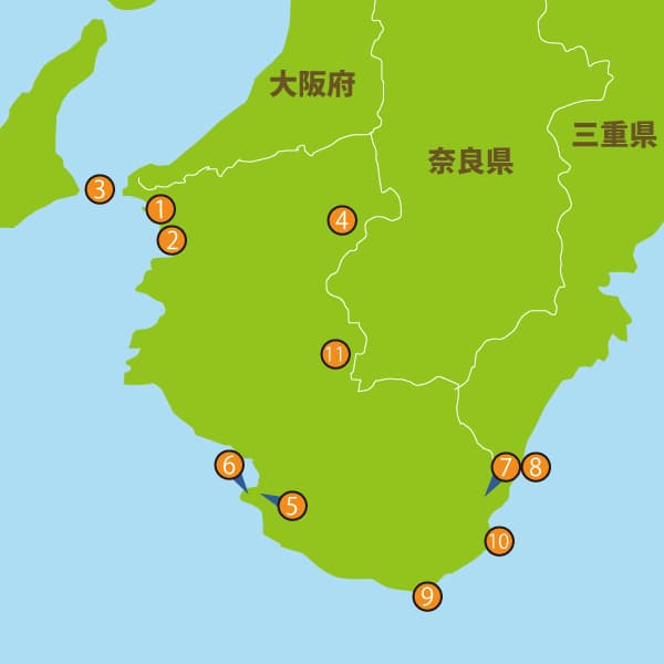 和歌山県の人気スポット