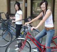 貸出自転車に乗って、買い物や観光も便利に！