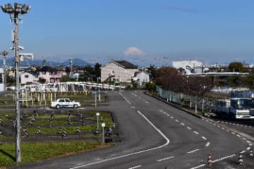 教習コースから時折見える富士山