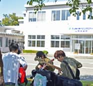 木漏れ日の下、空き時間をゆったり過ごしています。