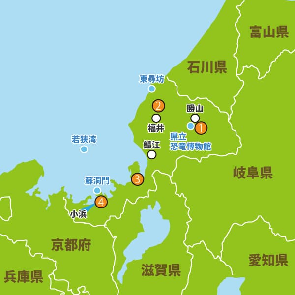 福井県の地図・教習所の場所と付近の情報