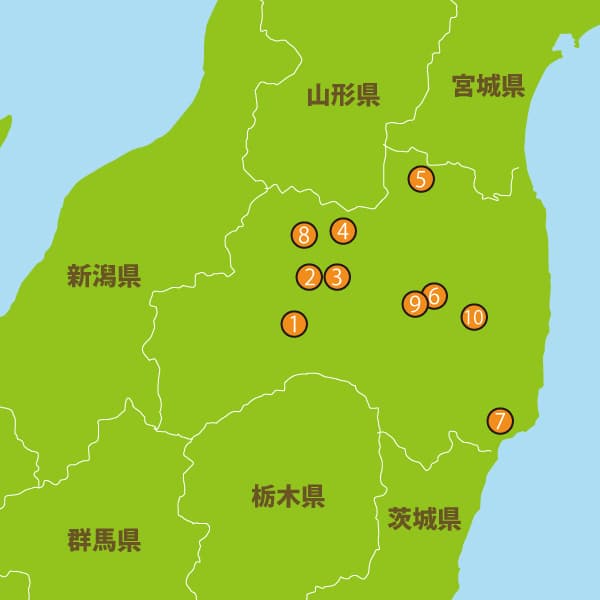 福島県の人気スポット