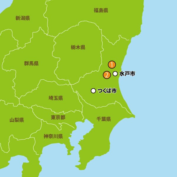 茨城県の地図・教習所の場所と付近の情報