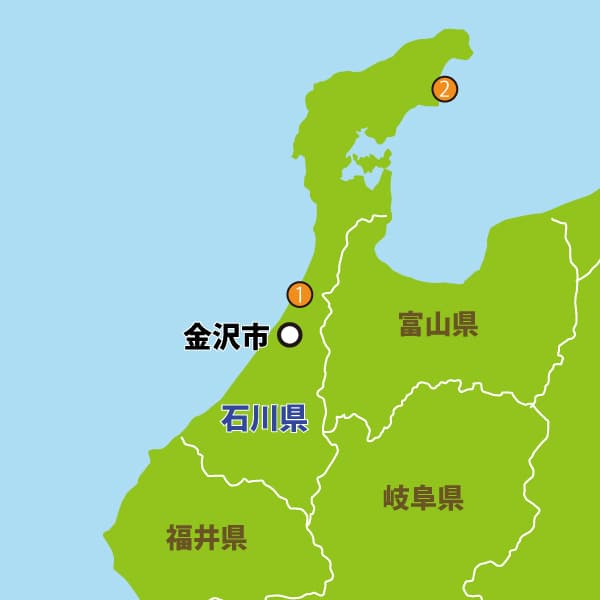 石川県の地図・教習所の場所と付近の情報