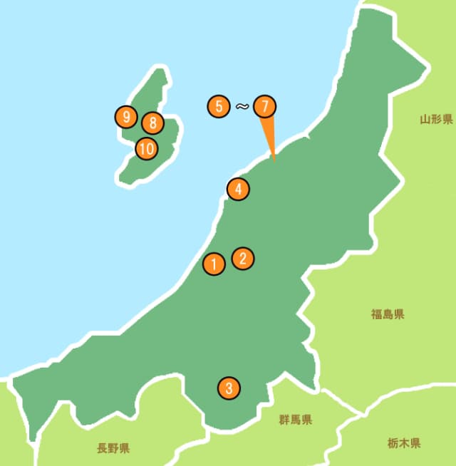 新潟県の人気スポット