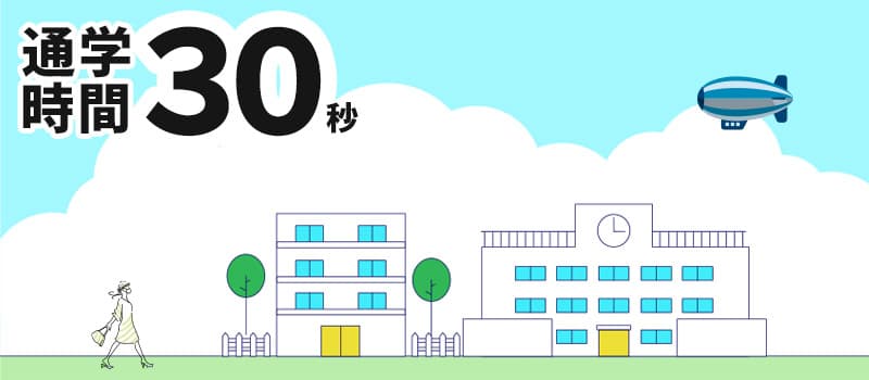 通学時間30秒