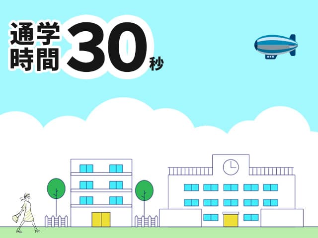 通学時間30秒