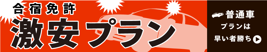 合宿免許 激安プラン／普通車AT