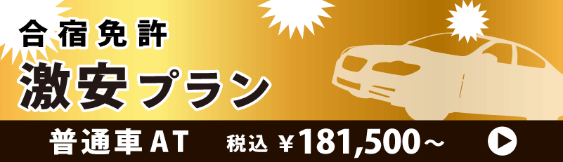 合宿免許 激安プラン/普通車AT