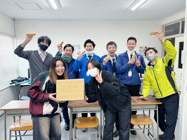 卒業生の写真